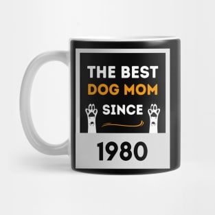 The Best Dog Mom From 1980 Mug